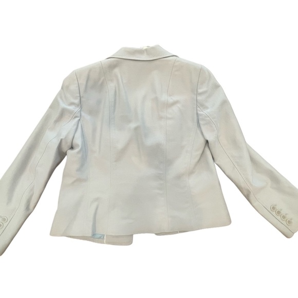 Ann Taylor NEW Gray Cotton Blazer Jacket Size 10 Petite NWT Vintage Business - Picture 4 of 7